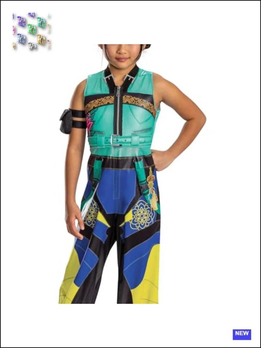 Official K-pop Demon Hunters Zoey Costume Jumpsuit and Arm Accessory